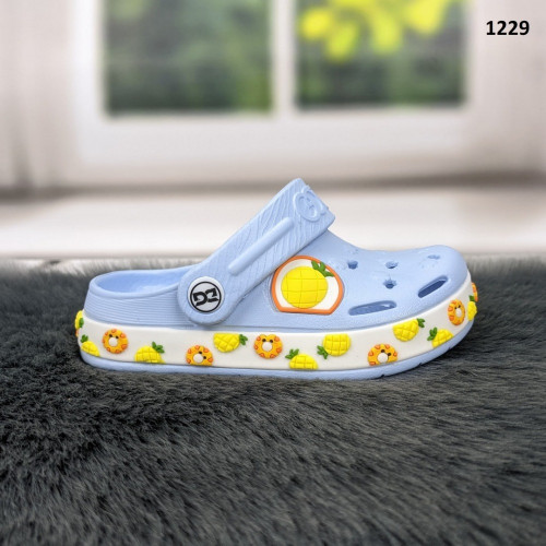 Кроки сабо дитячі для дівчинки чи хлопчика блакитні Dago Style 1229