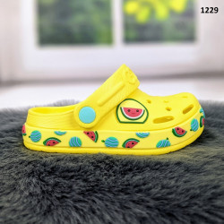 Крокси сабо дитячі для дівчинки жовті Dago Style 1229