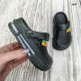 Кроксы сабо детские для мальчика цвета хаки с балоном Dago Style 1707
