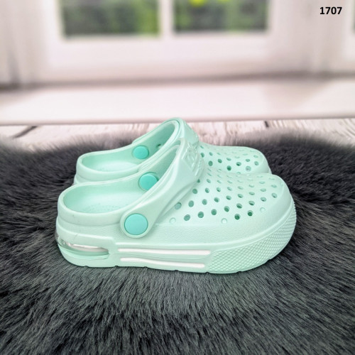 Крокси сабо дитячі мятні для дівчинки з балоном Dago Style 1707