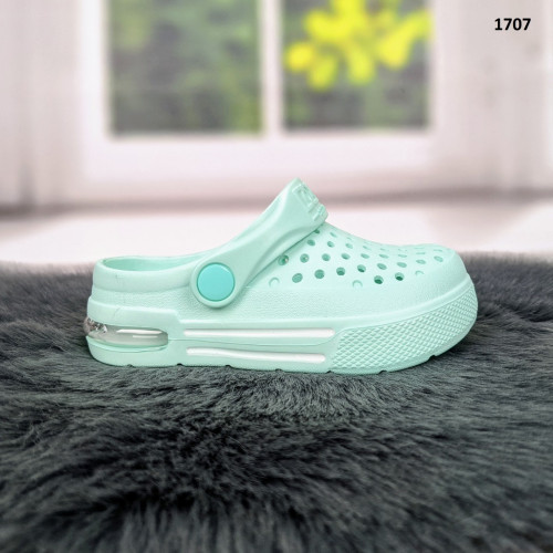 Крокси сабо дитячі мятні для дівчинки з балоном Dago Style 1707