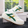 Кроссовки женские белые с зеленым демисезонные Swin Shoes 4383