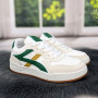 Кроссовки женские белые с зеленым демисезонные Swin Shoes 4383