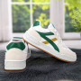 Кроссовки женские белые с зеленым демисезонные Swin Shoes 4383