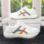 Кроссовки женские белые с серым демисезонные Swin Shoes 4382