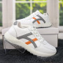 Кроссовки женские белые с серым демисезонные Swin Shoes 4382