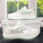 Кроссовки женские белые с серым демисезонные Swin Shoes 4381