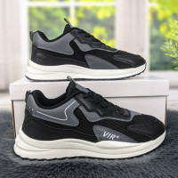 Кроссовки женские текстильные черные с серым Swin shoes 4379