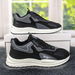 Кроссовки женские текстильные черные с серым Swin shoes 4379