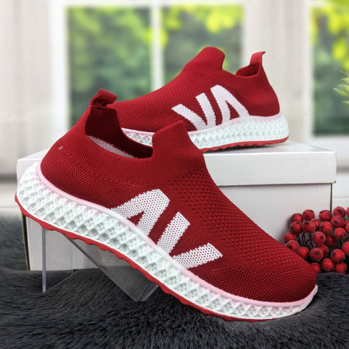 Кросівки жіночі червоні текстильні Comfort 4373