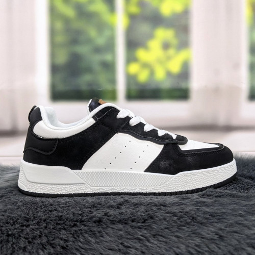 Кросівки кеди жіночі білі із чорним Swin-shoes 4218