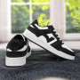 Кроссовки кеды женские белые с черным Swin-shoes 4424