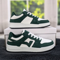 Кросівки кеди жіночі білі з темно-зеленим Swin-shoes 4424