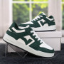 Кросівки кеди жіночі білі з темно-зеленим Swin-shoes 4424