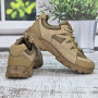 Кроссовки мужские эко-кожа с сеткой песочного цвета Dago Style 3540_2