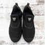 Кроссовки мокасины мужские сетка черные Dago Style 3119-3