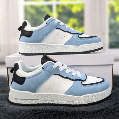 Кросівки кеди жіночі білі з блакитним Swin-shoes 4218
