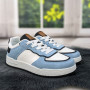 Кросівки кеди жіночі білі з блакитним Swin-shoes 4218
