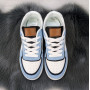 Кросівки кеди жіночі білі з блакитним Swin-shoes 4218