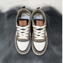 Кросівки кеди жіночі білі з коричневим Swin-shoes 4218