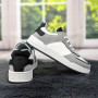 Кросівки кеди жіночі білі з сірим Swin-shoes 4218