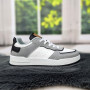 Кросівки кеди жіночі білі з сірим Swin-shoes 4218