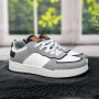 Кросівки кеди жіночі білі з сірим Swin-shoes 4218