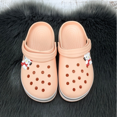 Крокси дитячі для дівчинки Luck Line персикові 5108_2