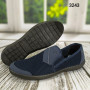 Мокасини тапочки чоловічі сітка сині Dago Style 3243