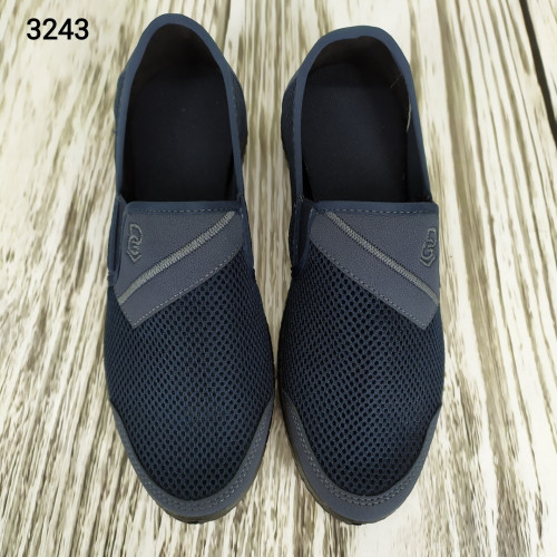 Мокасини тапочки чоловічі сітка сині Dago Style 3243