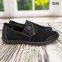 Мокасини тапочки чоловічі сітка чорні Dago Style 3243