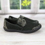 Мокасини тапочки чоловічі сітка чорні Dago Style 3243