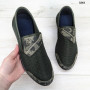 Мокасини тапочки чоловічі сітка чорні Dago Style 3243