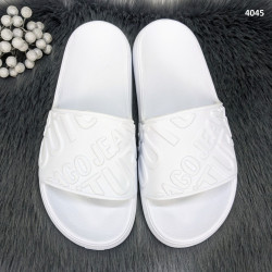 Шльопанці жіночі сланці пінкові білі Dago Style 4045