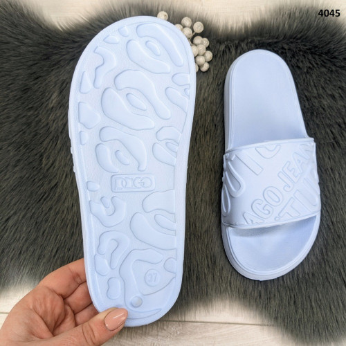 Шльопанці жіночі сланці пінкові світло-блакитні Dago Style 4045
