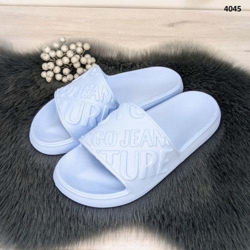 Шльопанці жіночі сланці пінкові світло-блакитні Dago Style 4045
