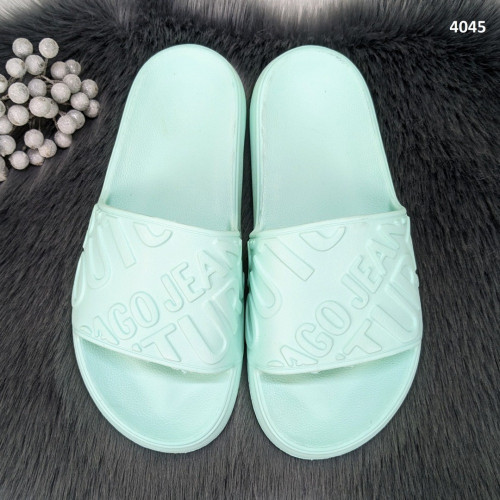 Шльопанці жіночі сланці пінкові м'ятного кольору Dago Style 4045