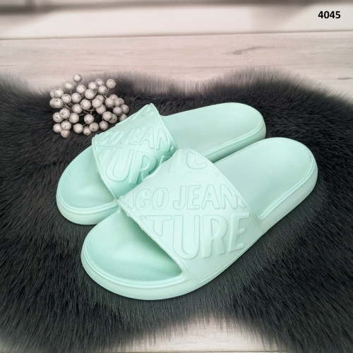 Шльопанці жіночі сланці пінкові м'ятного кольору Dago Style 4045