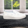 Слипоны женские мокасины белые перфрированные Patida 4109_2