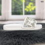 Шльопанці жіночі білі зі стразами Comfort 4035