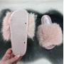 Шлепанцы женские Fashion меховые розовые 2764_3