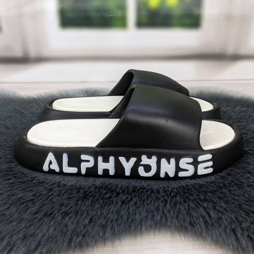 Шльопанці жіночі сланці пінкові чорні Alphygnse 4170
