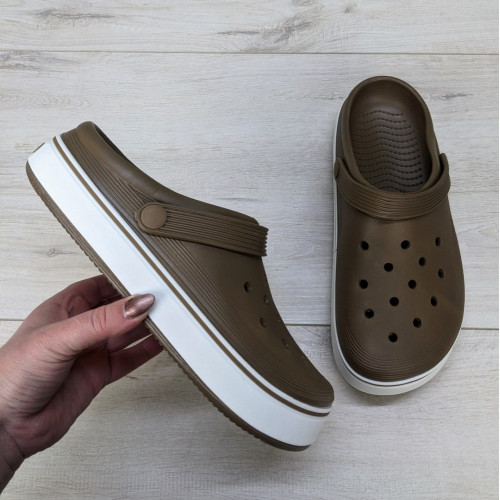 Сабо чоловічі пінка крокси пісочні Dago Style 3695