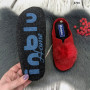 Жіночі кімнатні капці фетрові для ламінату Inblu червоні з хутірцем 2714