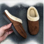 Тапочки сабо жіночі теплі домашні Dago Style коричневі без задника 4525
