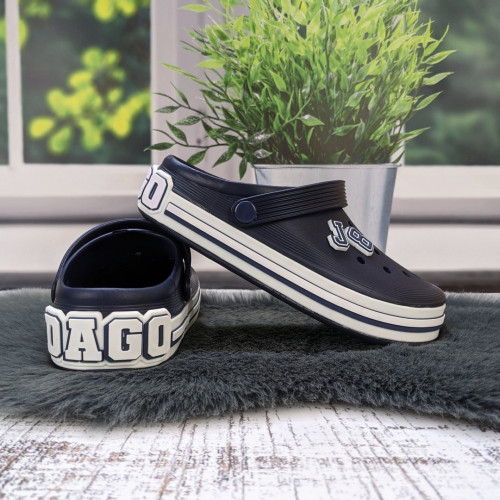 Сабо крокси підліткові Dago Style сині з джибітсами 4731
