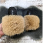 Шлепанцы женские Fashion меховые бежевые 2764_3