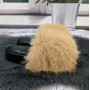 Шлепанцы женские Fashion меховые бежевые 2764_3