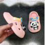 Кроксы детские для девочки Fashion розовые с пандой 5654