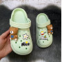 Кроки дитячі для дівчинки Fashion м'ятні з ведмедиком 5655